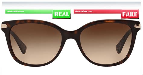 How to spot fake: Coach Sunglasses 